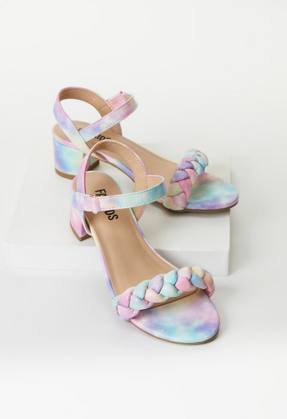 Braided Heeled Sandal Multi