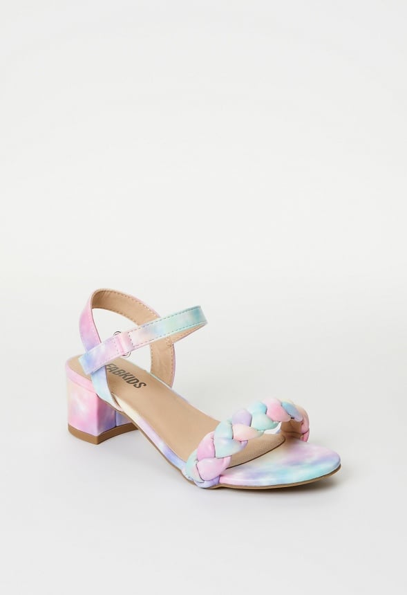 Braided Heeled Sandal Multi
