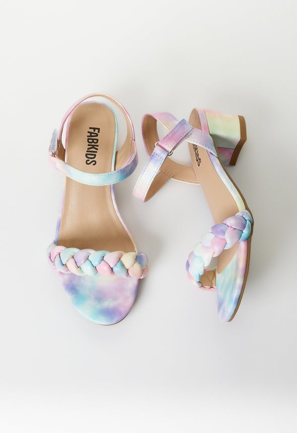 Braided Heeled Sandal Multi