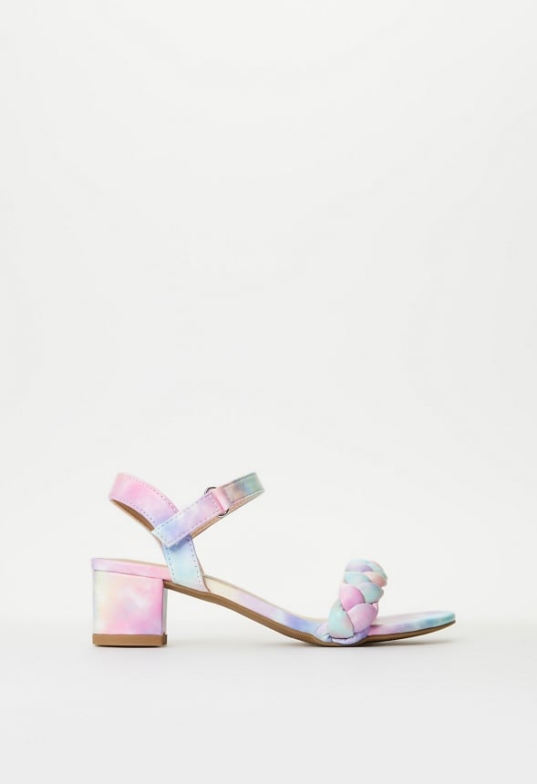 Braided Heeled Sandal Multi