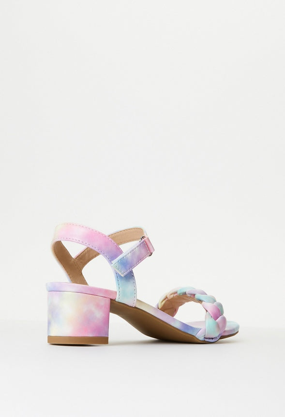 Braided Heeled Sandal Multi
