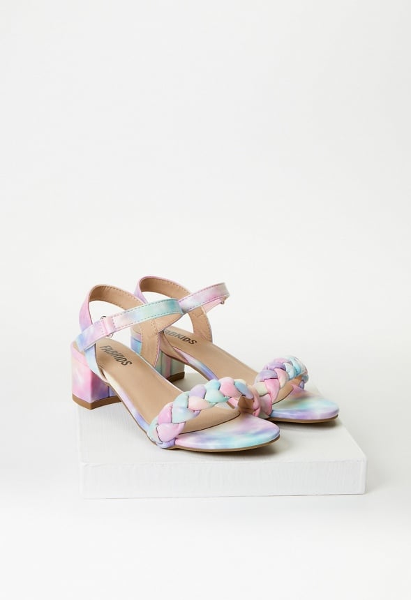 Braided Heeled Sandal Multi