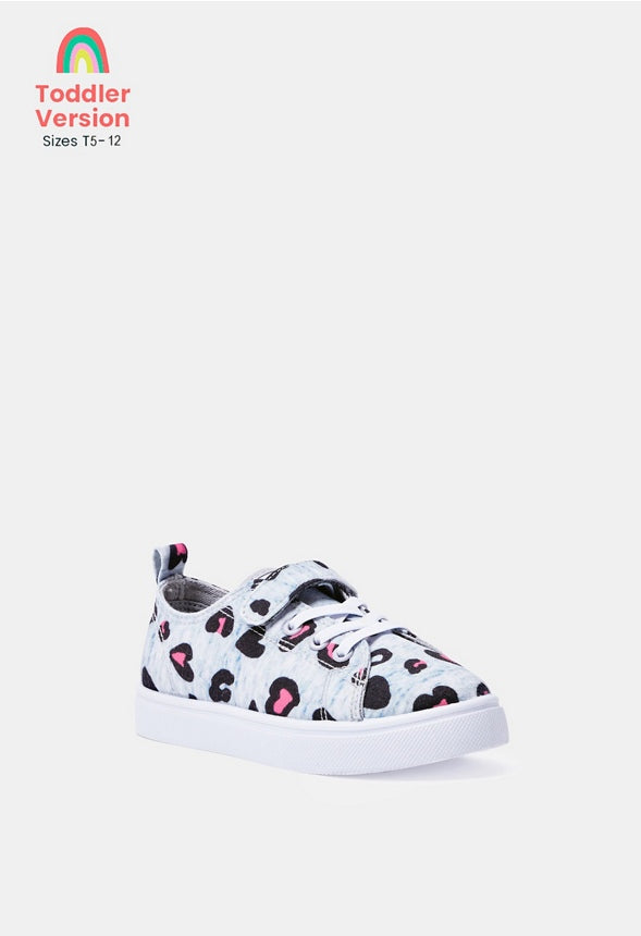 Leopard Heart Sneaker Heart Grey