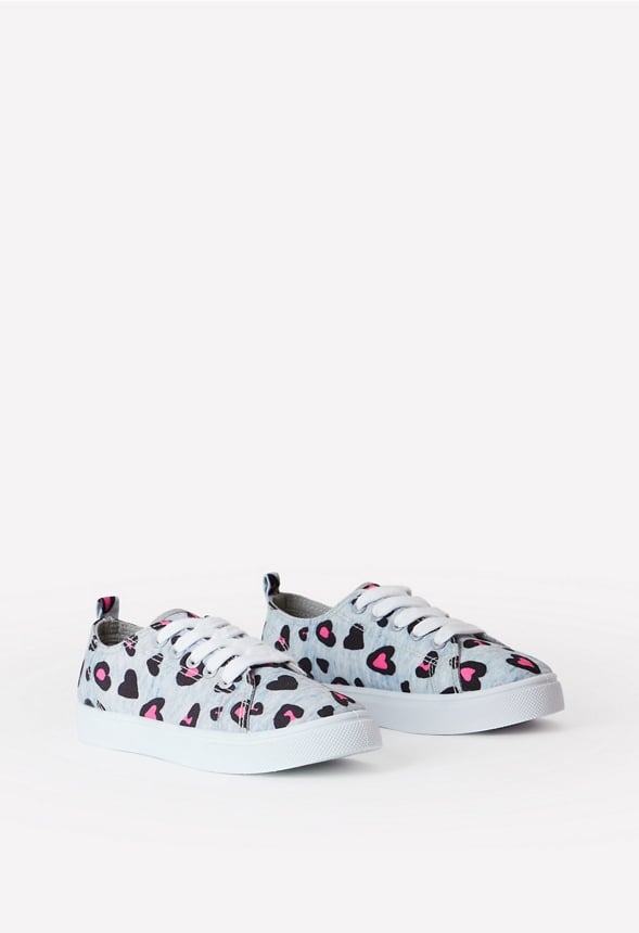 Leopard Heart Sneaker Heart Grey