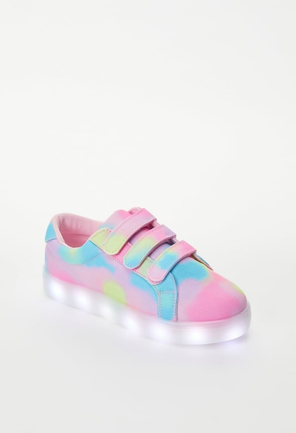 Printed Multi Strap Light Up Sneaker Multi