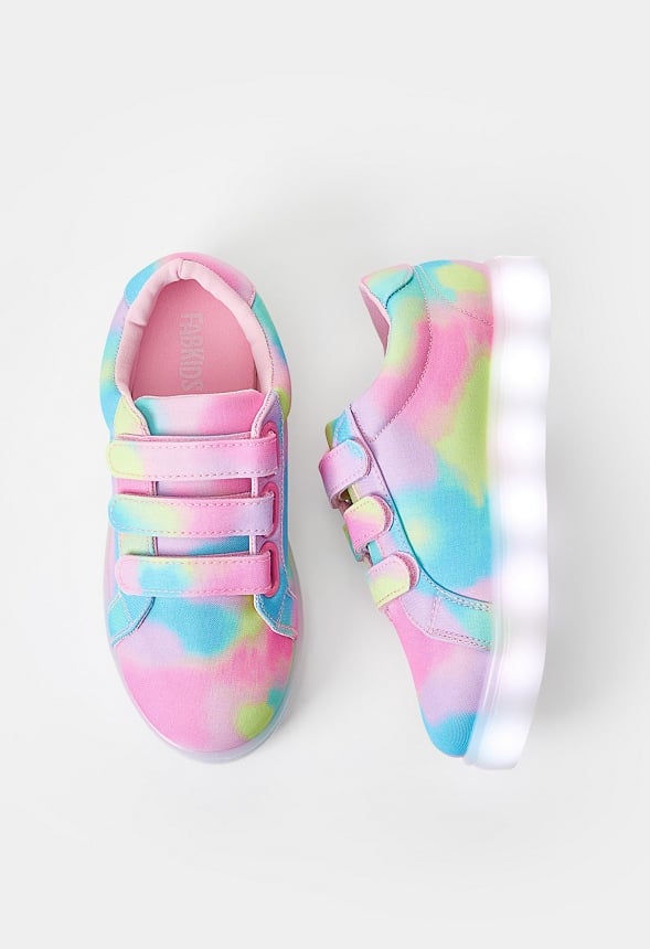 Printed Multi Strap Light Up Sneaker Multi