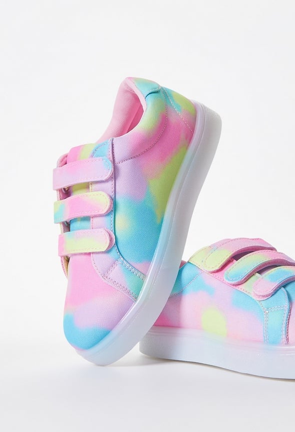 Printed Multi Strap Light Up Sneaker Multi