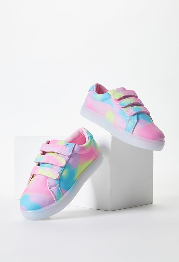 Printed Multi Strap Light Up Sneaker Multi