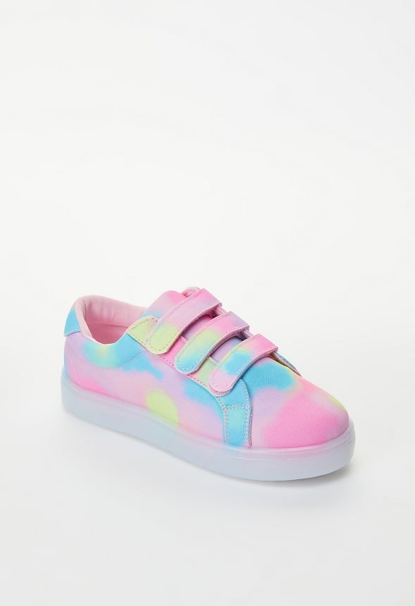 Printed Multi Strap Light Up Sneaker Multi