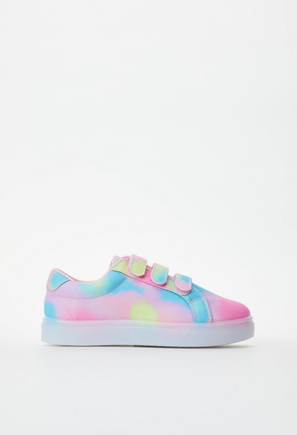 Printed Multi Strap Light Up Sneaker Multi