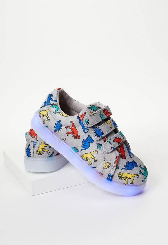 Printed Dino Light Up Gray