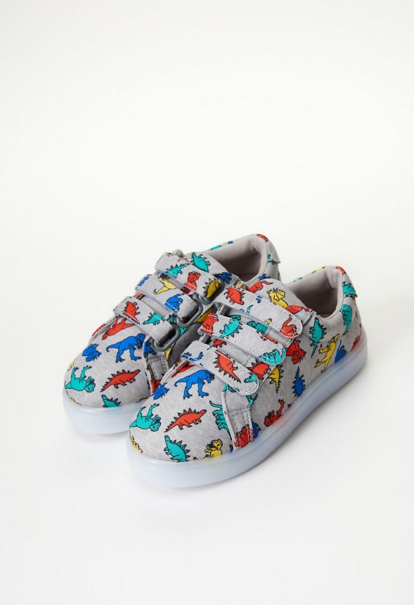 Printed Dino Light Up Gray