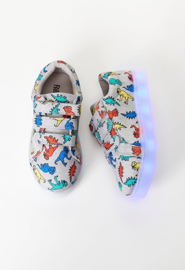 Printed Dino Light Up Gray