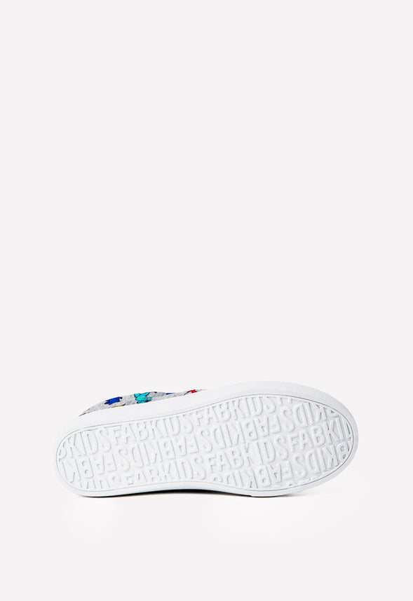 Dino Print Slip On Sneaker Grey Dino