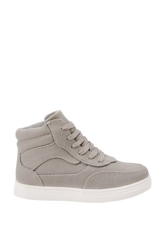 Pieced High Top Sneaker Grey
