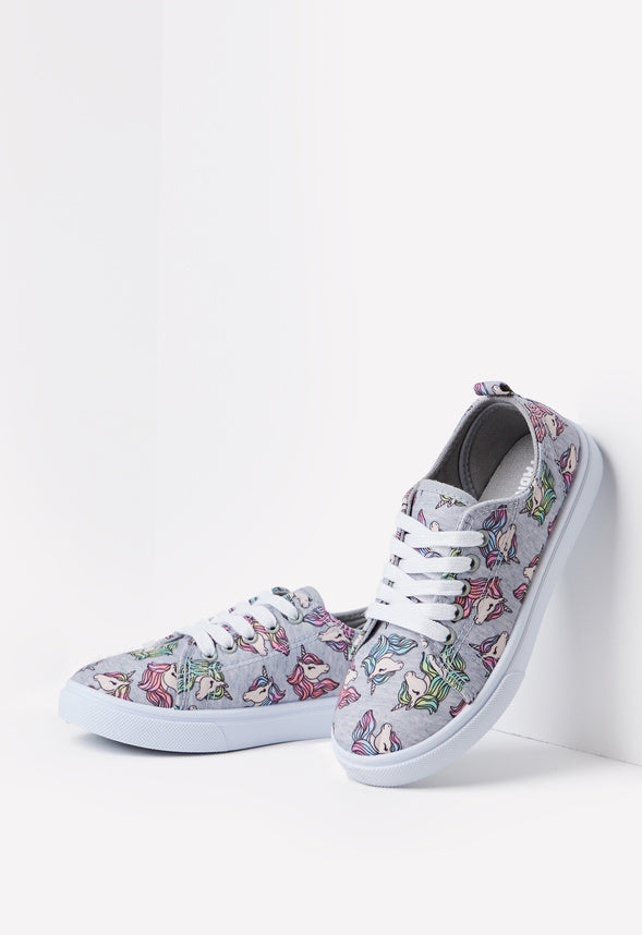 Unicorn Lace Up Sneaker Grey