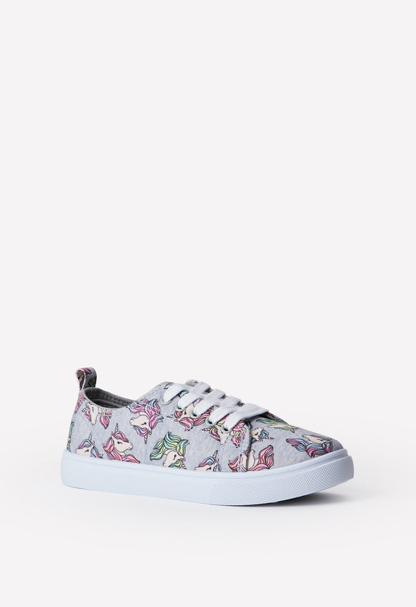 Unicorn Lace Up Sneaker Grey