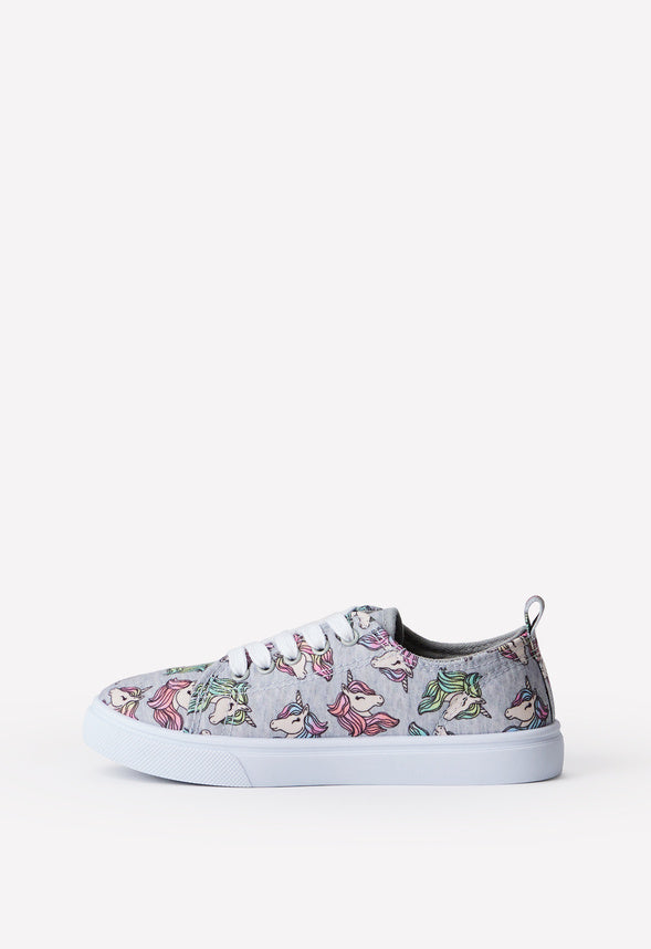 Unicorn Lace Up Sneaker Grey