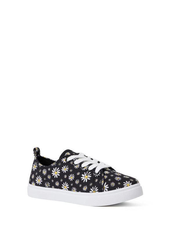 Daisy Lace Up Sneaker Black