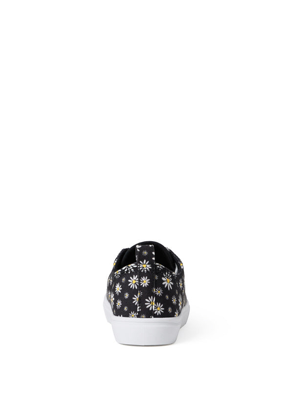 Daisy Lace Up Sneaker Black