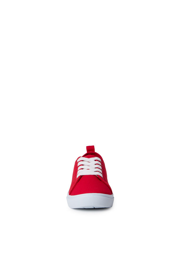 Lace Up Sneaker Red