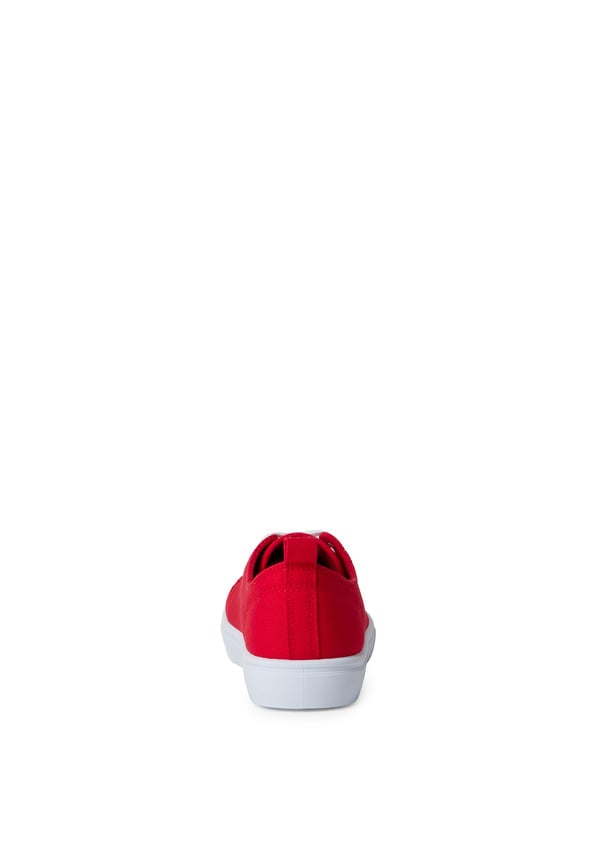 Lace Up Sneaker Red