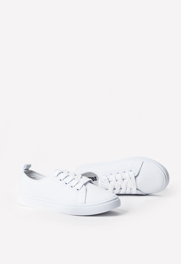 Lace Up Sneaker White