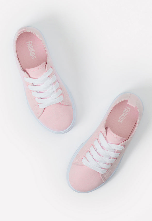 Lace Up Sneaker Light Pink
