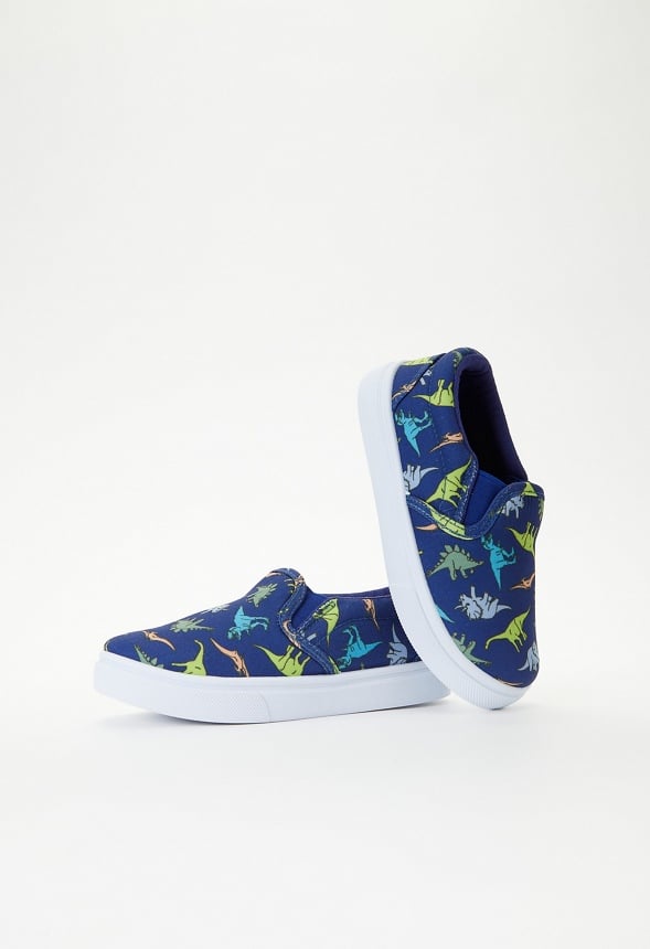 Printed Slip On Sneaker Blue