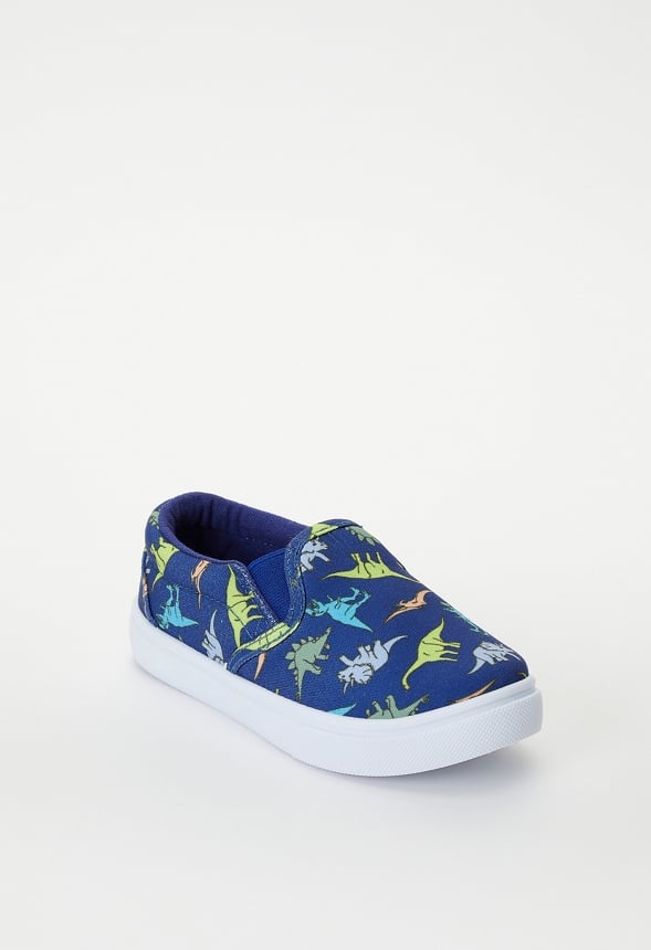 Printed Slip On Sneaker Blue