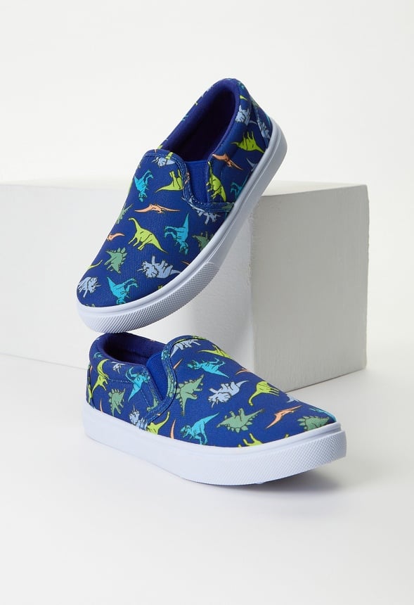 Printed Slip On Sneaker Blue