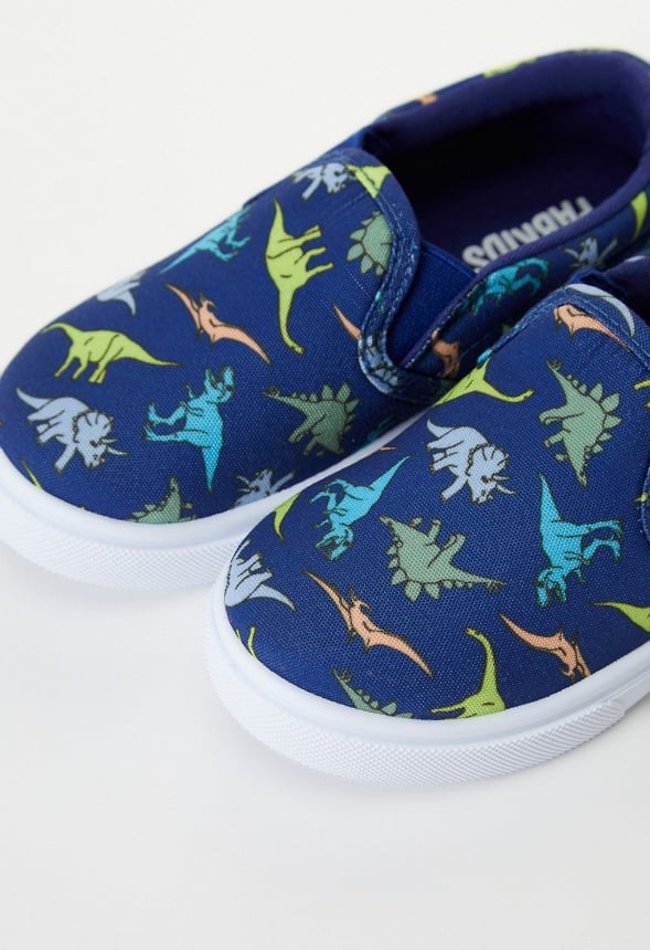 Printed Slip On Sneaker Blue