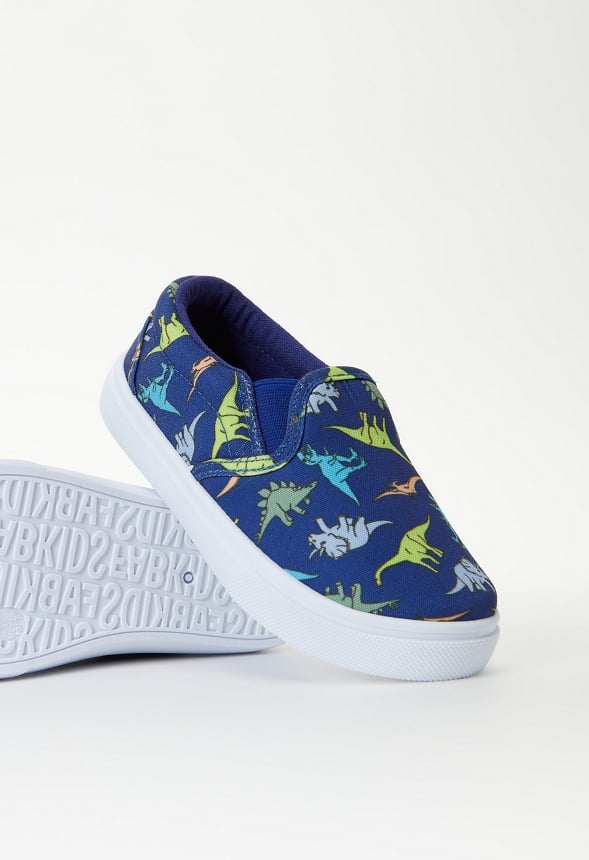 Printed Slip On Sneaker Blue