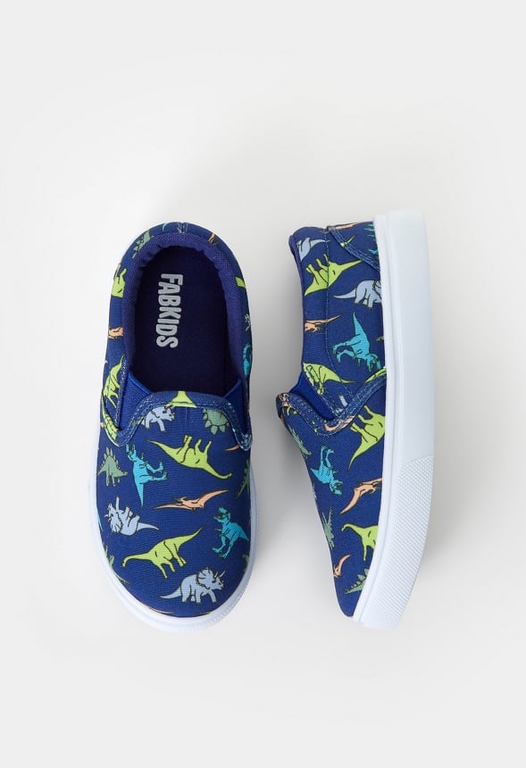 Printed Slip On Sneaker Blue