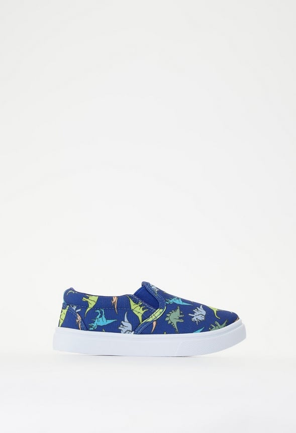 Printed Slip On Sneaker Blue