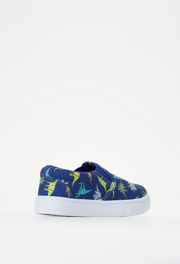 Printed Slip On Sneaker Blue