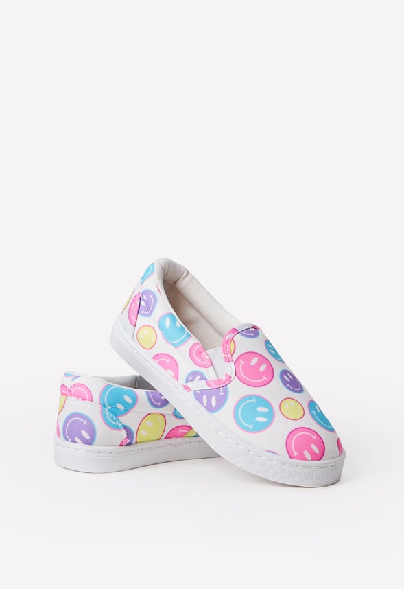 Smiley Face Slip On Sneaker Multi