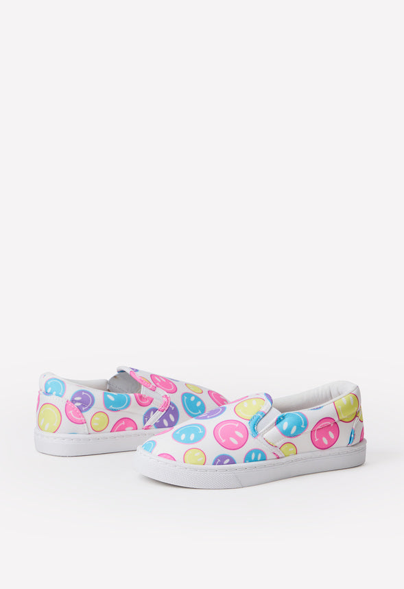 Smiley Face Slip On Sneaker Multi