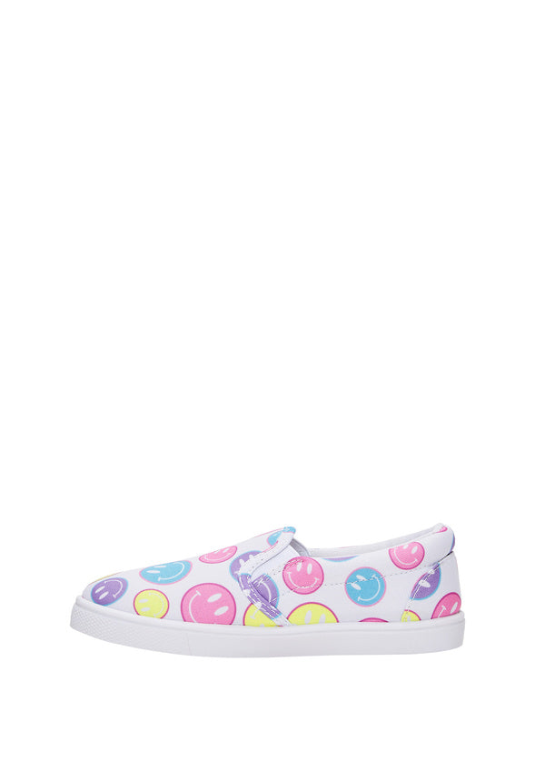Smiley Face Slip On Sneaker Multi