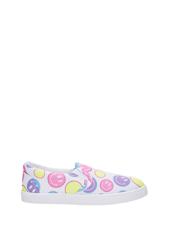 Smiley Face Slip On Sneaker Multi