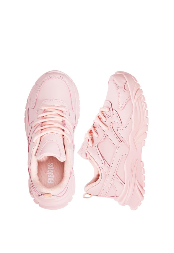 Chunky Pieced Athletic Sneaker Pink