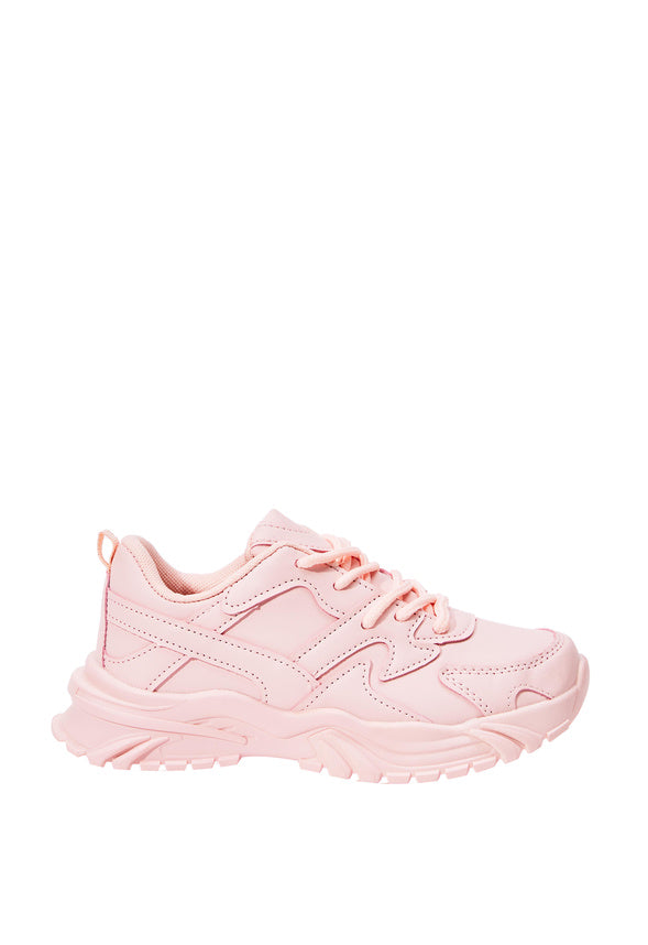 Chunky Pieced Athletic Sneaker Pink