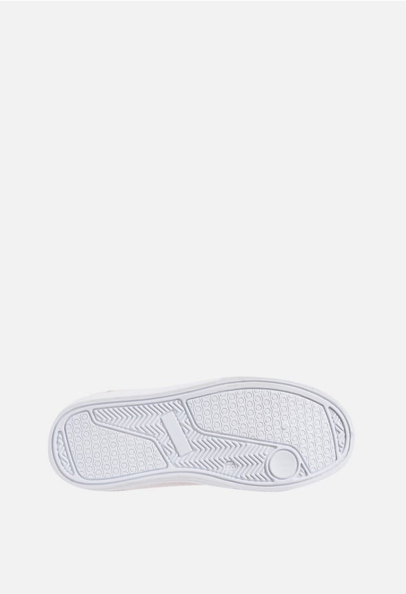 Side Zipper Sneaker Cream