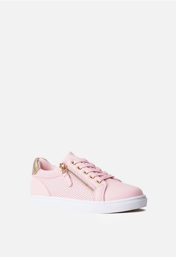 Side Zipper Sneaker Pink