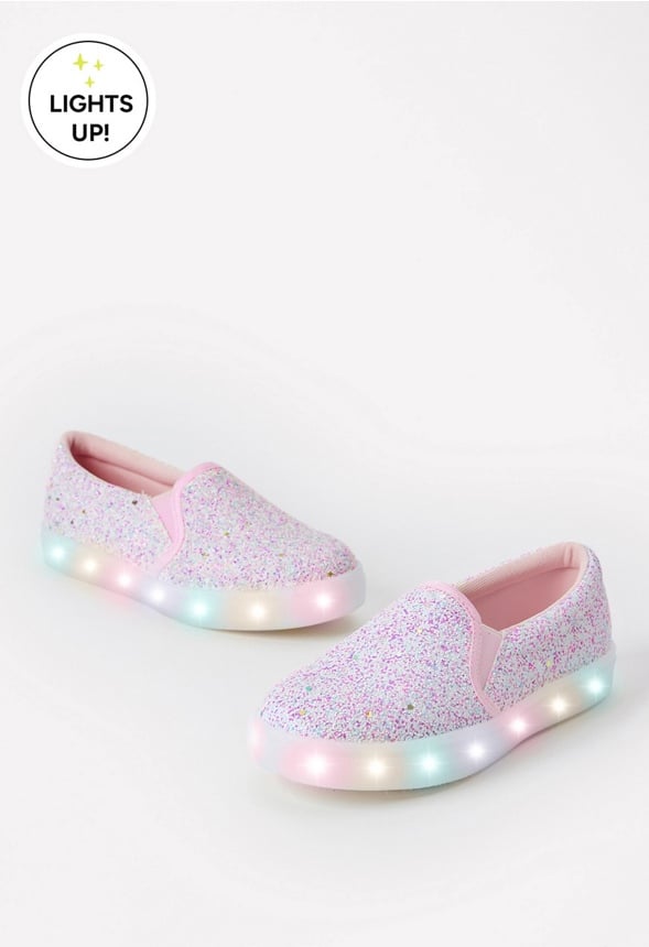 Glitter Light Up Slip On Sneaker Multi