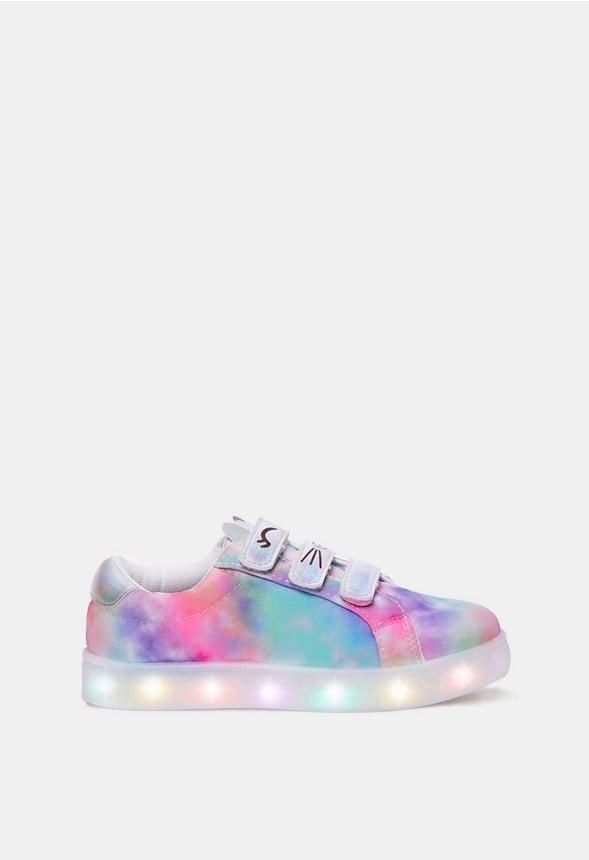 Tie Dye Light Up Cat Sneaker Multi