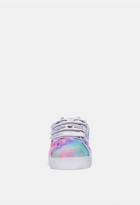 Tie Dye Light Up Cat Sneaker Multi
