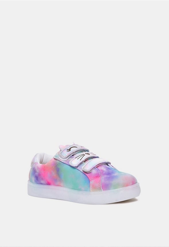 Tie Dye Light Up Cat Sneaker Multi