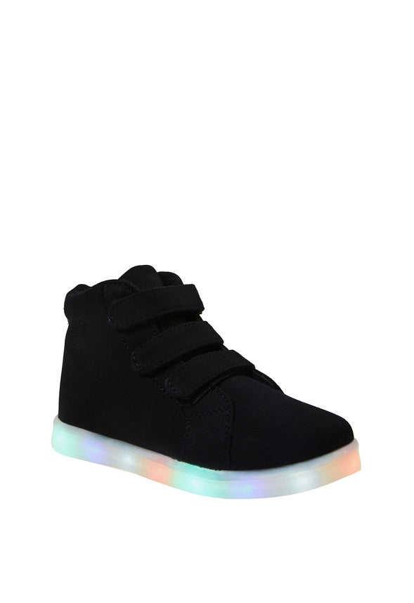 Light Up Dino High Top Sneaker Black