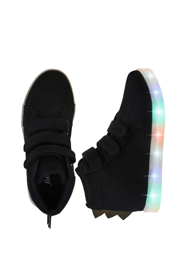 Light Up Dino High Top Sneaker Black